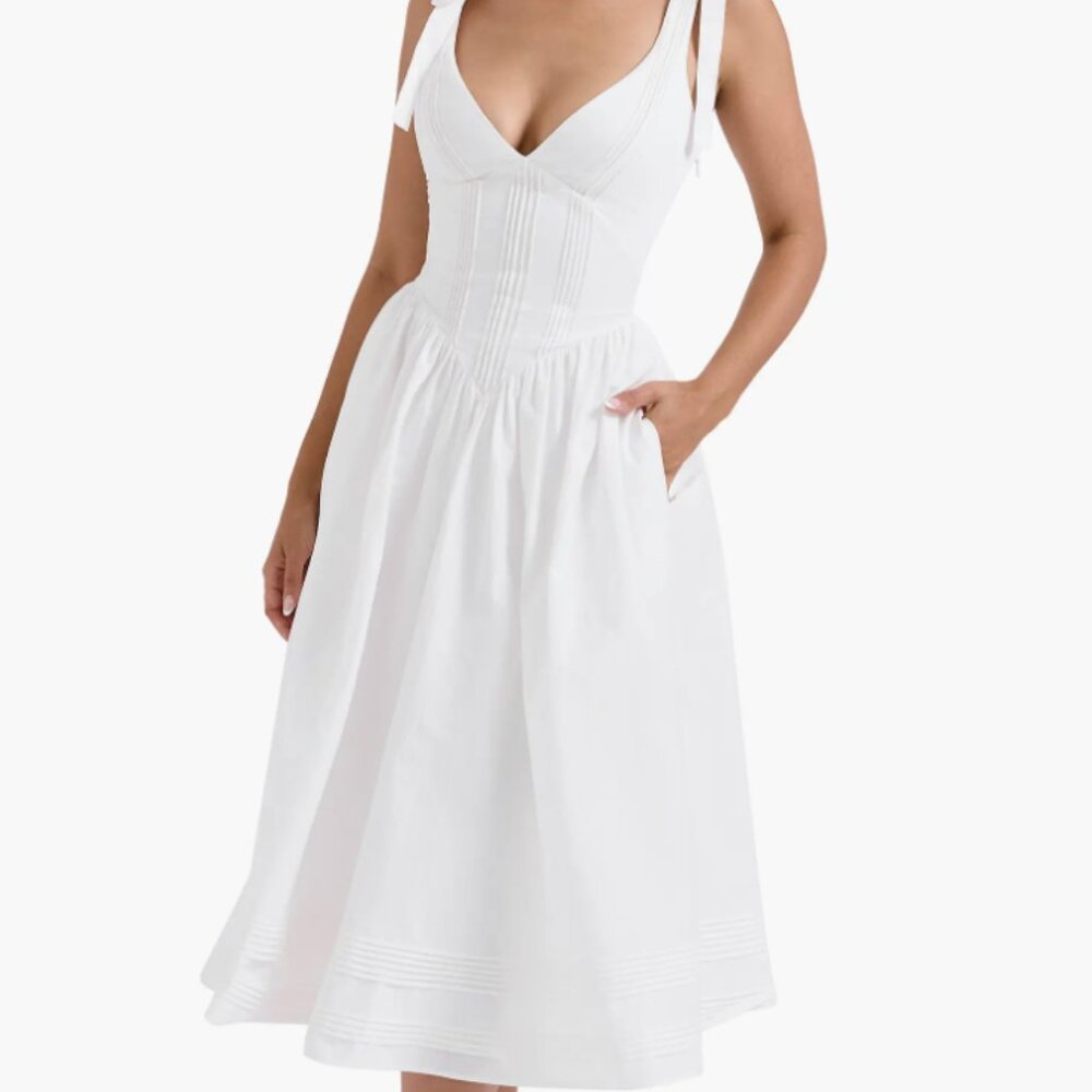 House of CB White Corset Dress